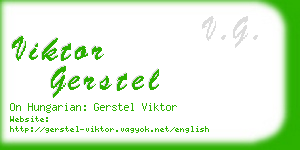 viktor gerstel business card